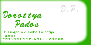 dorottya pados business card